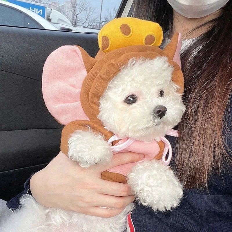 Pet Costume, Warm Fleece Cosplay Animal Hoodies