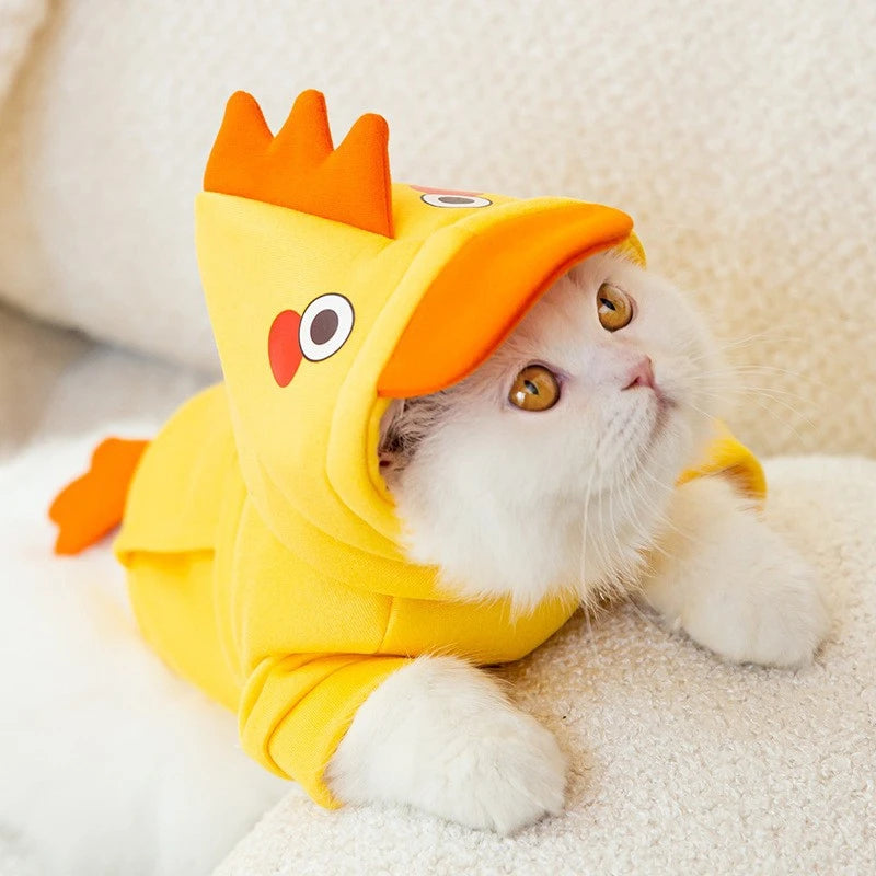 Pet Costume, Warm Fleece Cosplay Animal Hoodies