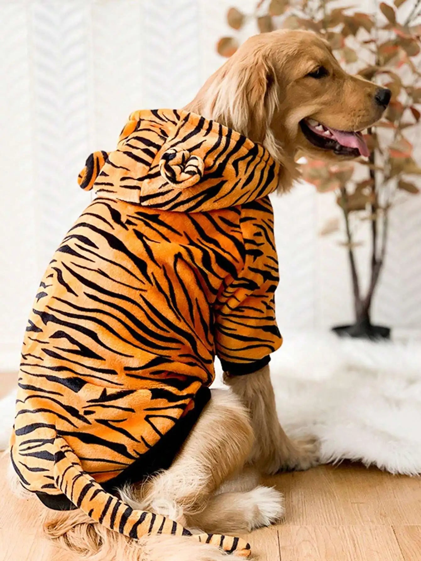 Pet costume, halloween, warm, animal print