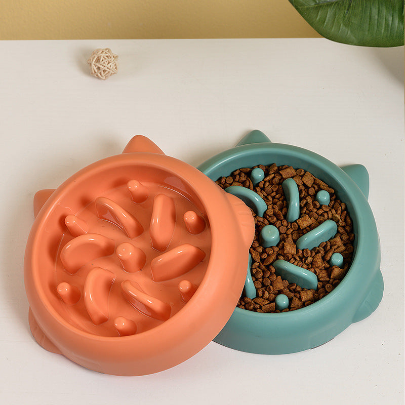 Pet Dog Cat Slow Feeder Bowl