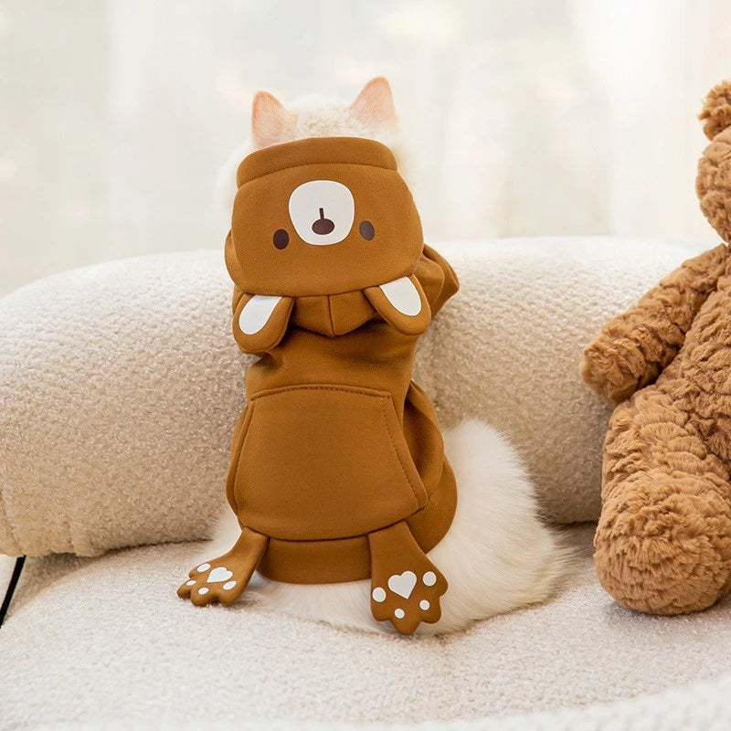 Pet Costume, Warm Fleece Cosplay Animal Hoodies