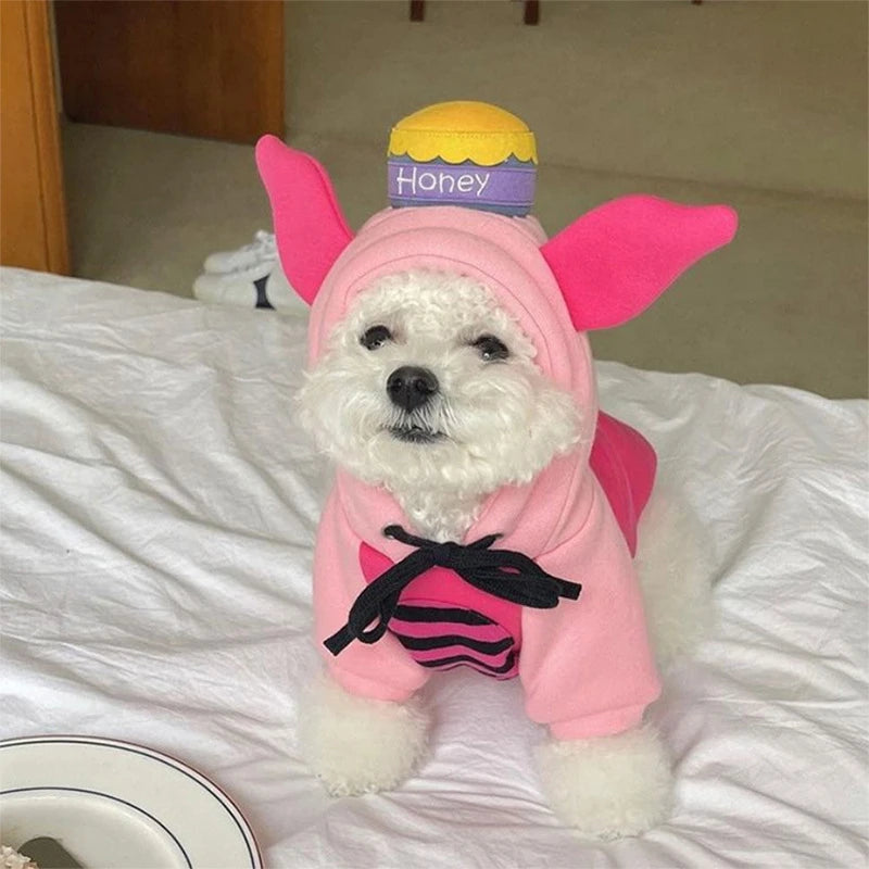 Pet Costume, Warm Fleece Cosplay Animal Hoodies