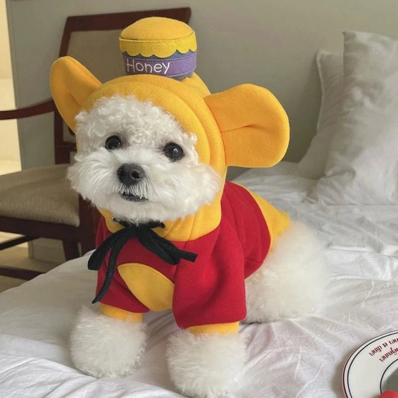 Pet Costume, Warm Fleece Cosplay Animal Hoodies