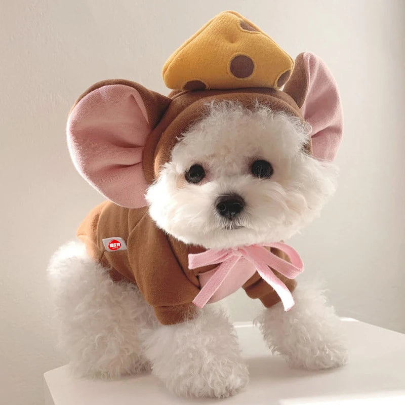 Pet Costume, Warm Fleece Cosplay Animal Hoodies