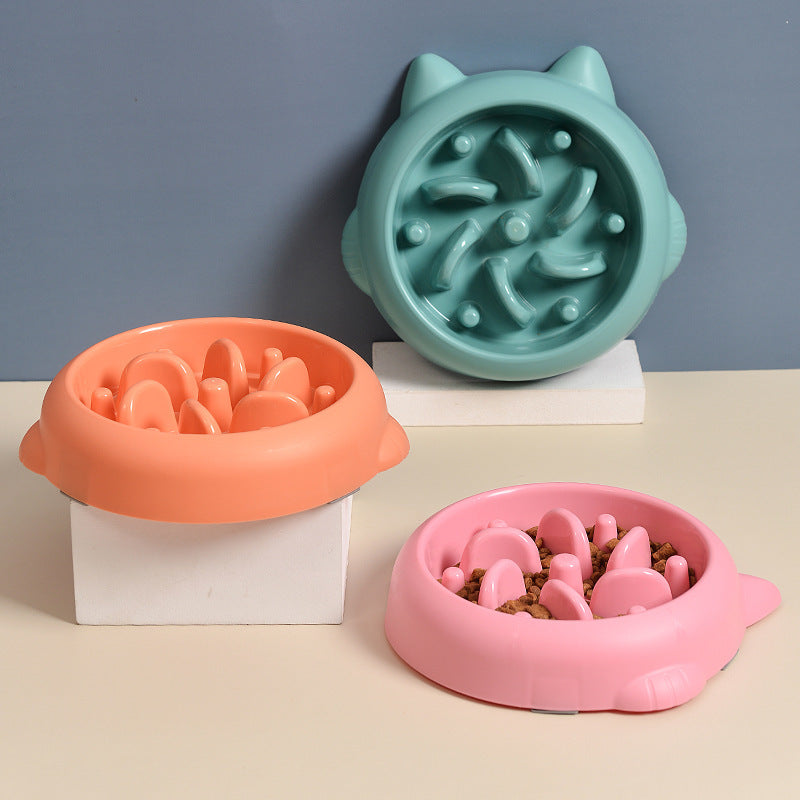 Pet Dog Cat Slow Feeder Bowl