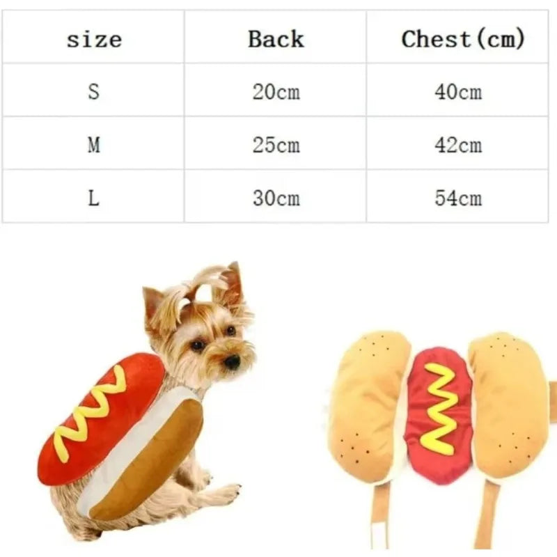 PET HOT DOG COSPLAY COSTUME