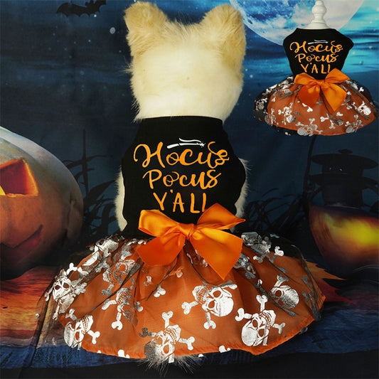 Halloween Skull Pet Dress