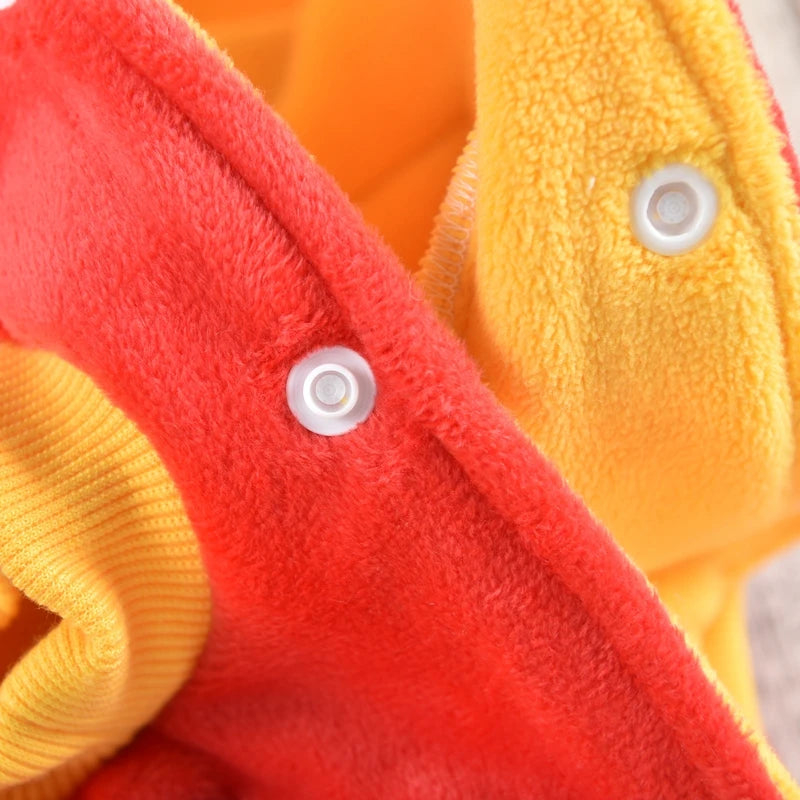Yellow Bear Pet Pullover Hoodie Cosplay Costume