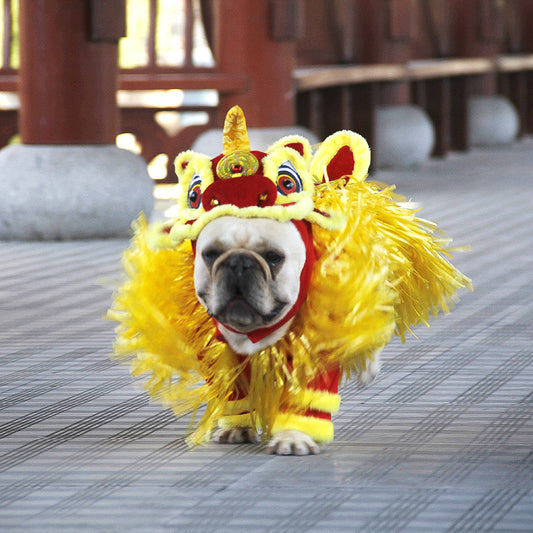 Lion Dance Pet Costume