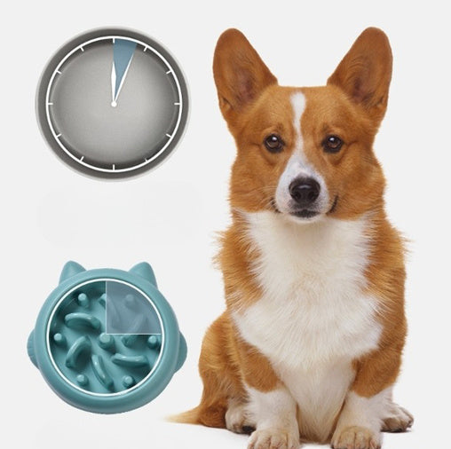 Pet Dog Cat Slow Feeder Bowl