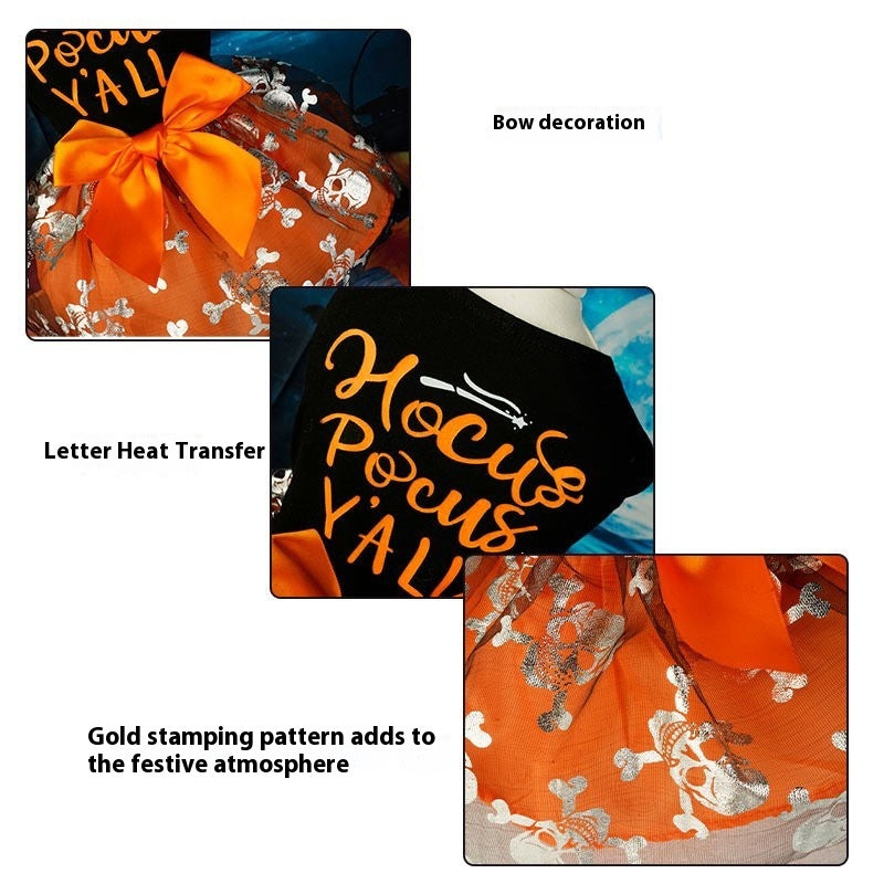 Halloween Skull Pet Dress